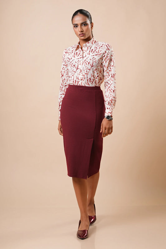 MID LENGTH BODY-CON SKIRT - 1761