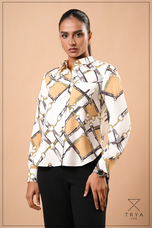 LONG SLEEVE HIGH-LOW SHIRT - 1772