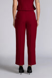 TAILORED WIDE-LEG WORK PANTS - 1675 - RED