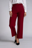 TAILORED WIDE-LEG WORK PANTS - 1675 - RED