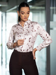 PRINTED SATIN LONG SLEEVE SHIRT - 1646 - 9