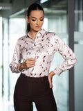 PRINTED SATIN LONG SLEEVE SHIRT - 1646 - 9