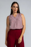 SOLID FRONT PLEAT TUNIC - 1657