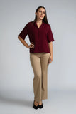 CAMP COLLAR WORKWEAR BLOUSE - 1735