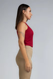 RIBBED SLEEVELESS TOP - 1738