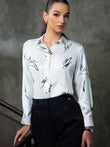 PRINTED SATIN LONG SLEEVE SHIRT - 1646 - 8