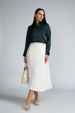 SATIN COLLAR LONG SLEEVE SHIRT- 1744