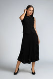 SLEEVELESS BUTTON FRONT WORKWEAR TOP - 1715