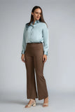 SATIN COLLAR LONG SLEEVE SHIRT- 1744