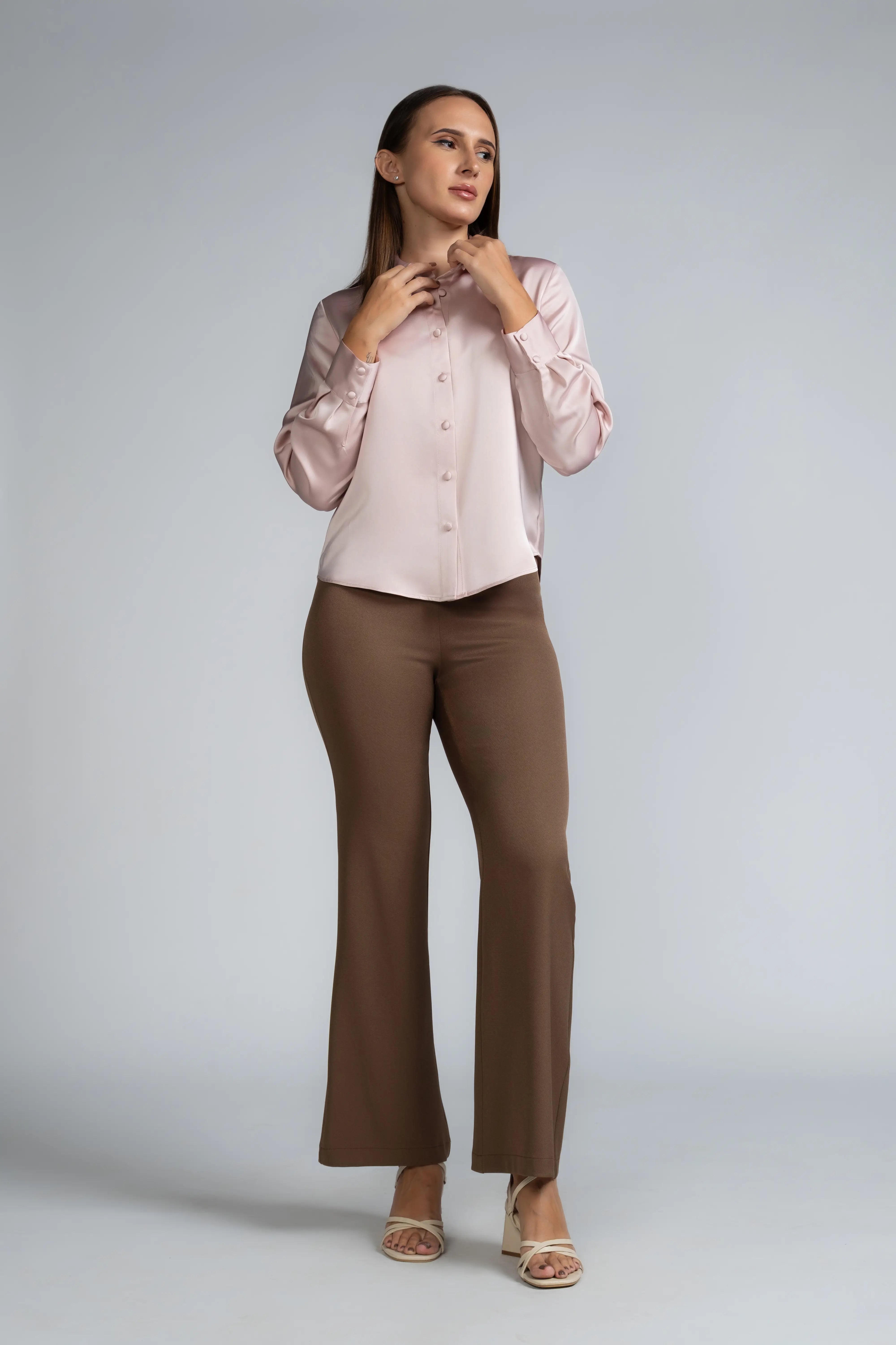 LONG SLEEVE COLLAR SHIRT - 1717