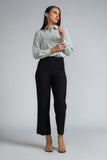 SOLID LONG SLEEVE COLLAR SHIRT - 1745