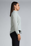 SOLID LONG SLEEVE COLLAR SHIRT - 1745