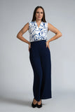 WIDE LEG SIDE ZIPPER PANT - 1723