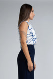 SLEEVELESS FRONT PLEAT TOP - 1661