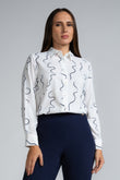 PRINTED LONG SLEEVE COLLAR SHIRT - 1656 SPRIN