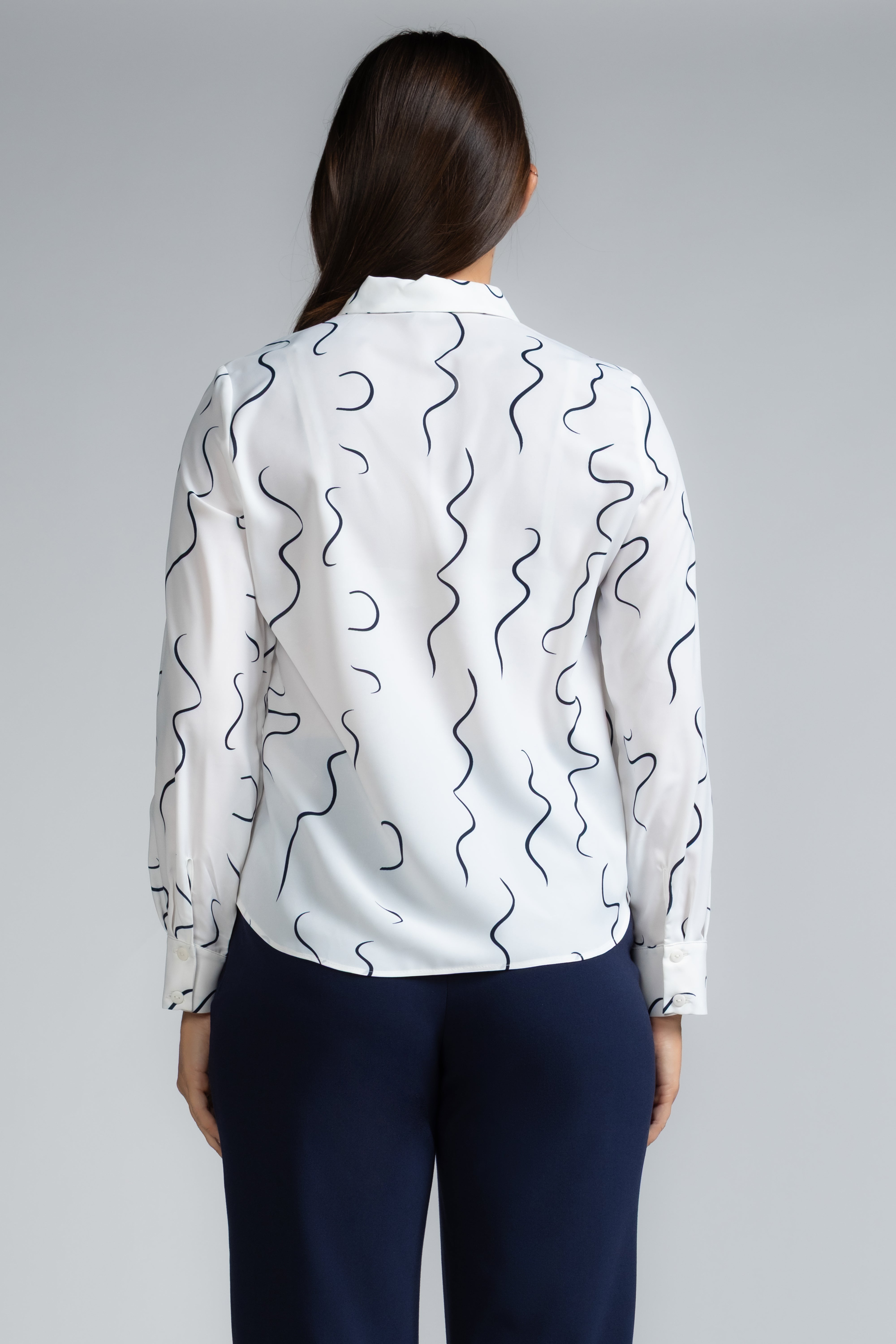 PRINTED LONG SLEEVE COLLAR SHIRT - 1656 SPRIN