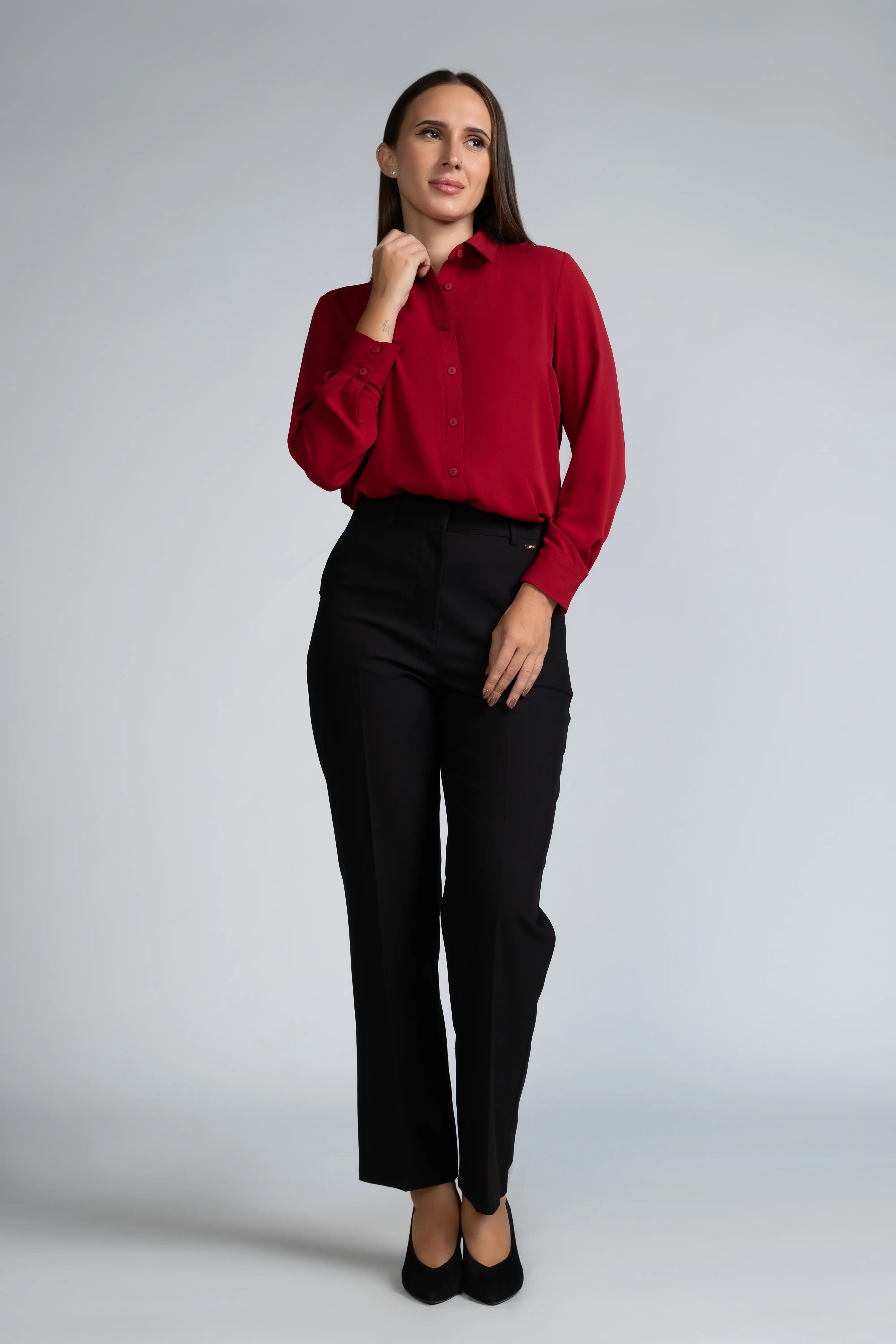 LONG SLEEVE COLLAR SHIRT - 1718