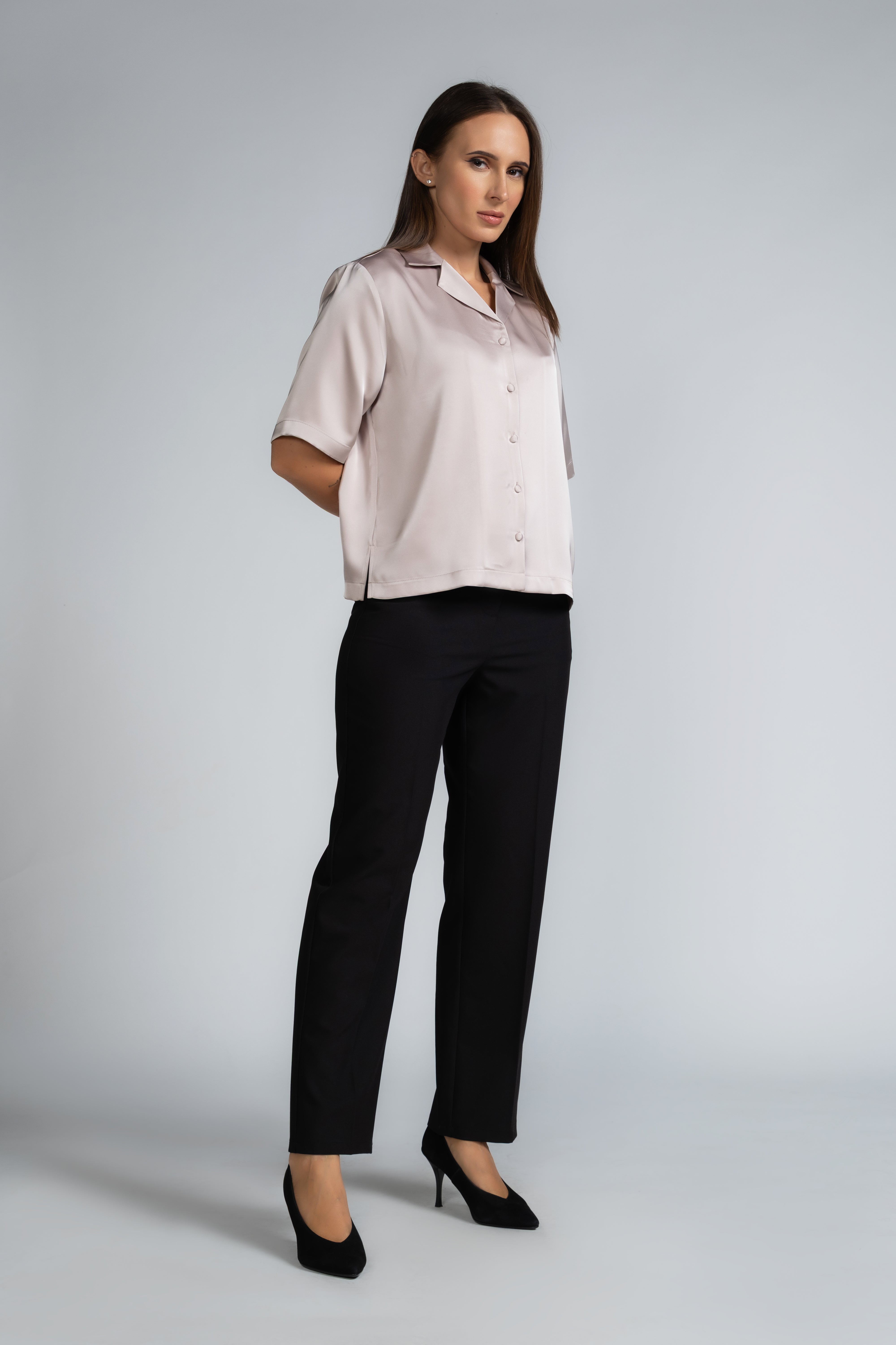 CAMP COLLAR WORKWEAR BLOUSE - 1735