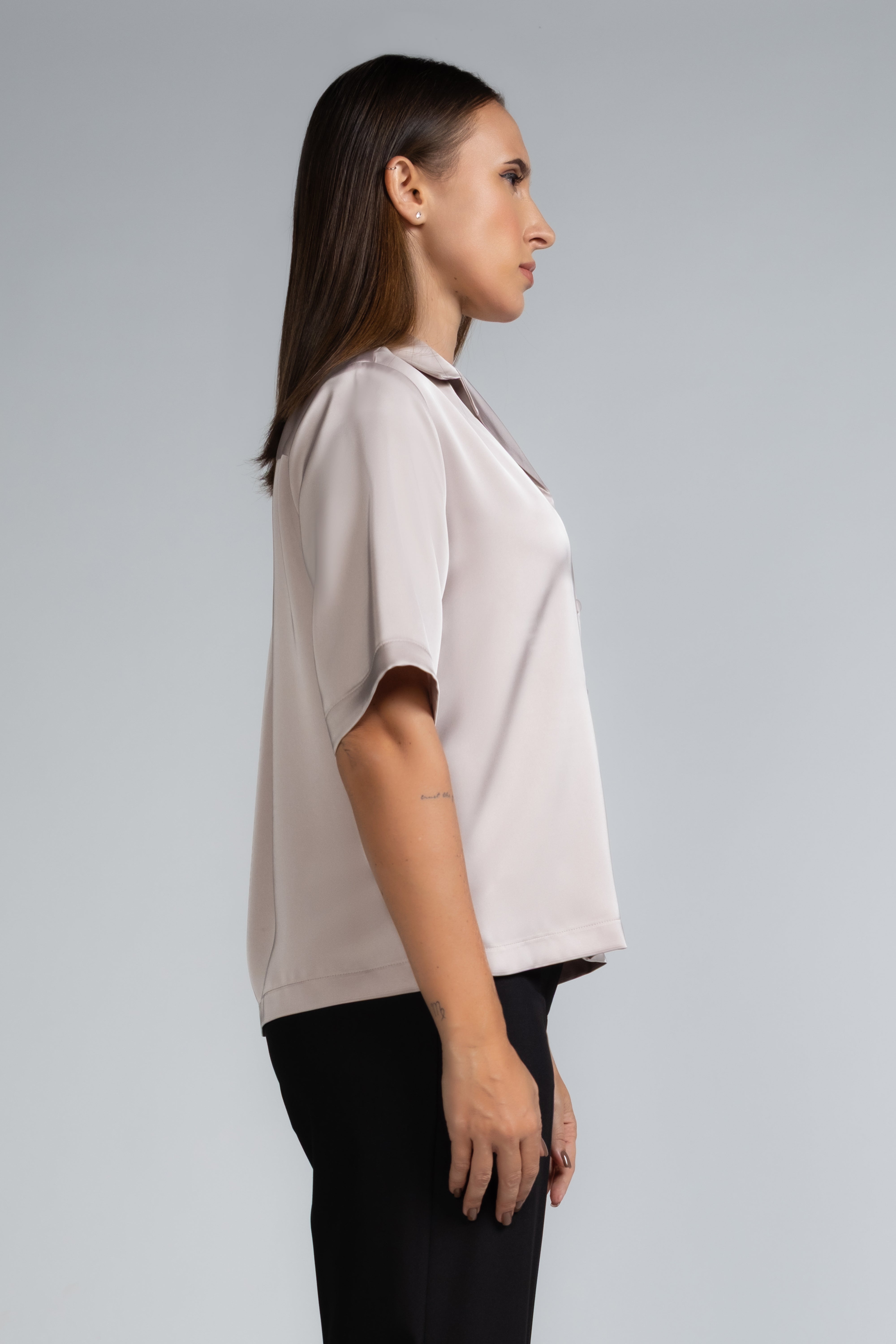 CAMP COLLAR WORKWEAR BLOUSE - 1735