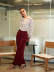 WIDE LEG SIDE ZIPPER PANT - 1723