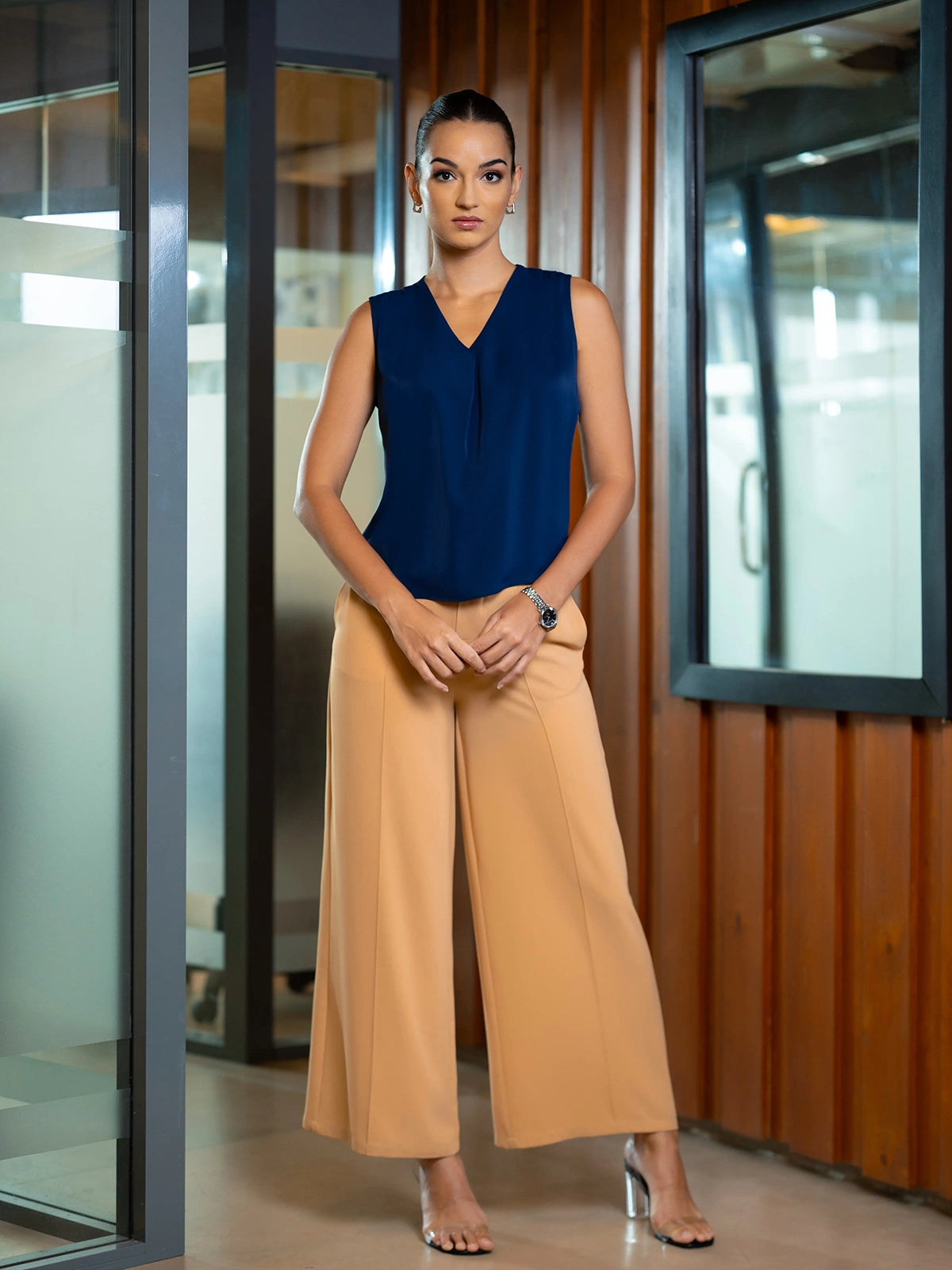 FLOWFIT WIDE LEG PANTS - 1669 - MUSTARD