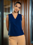 SOLID FRONT PLEAT TUNIC - 1636