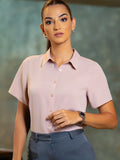 SOLID SHORT SLEEVE TOP - 1628
