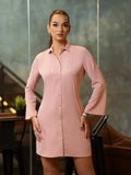 TAILORED BUTTON-FRONT DRESS - 1651