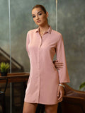 TAILORED BUTTON-FRONT DRESS - 1651