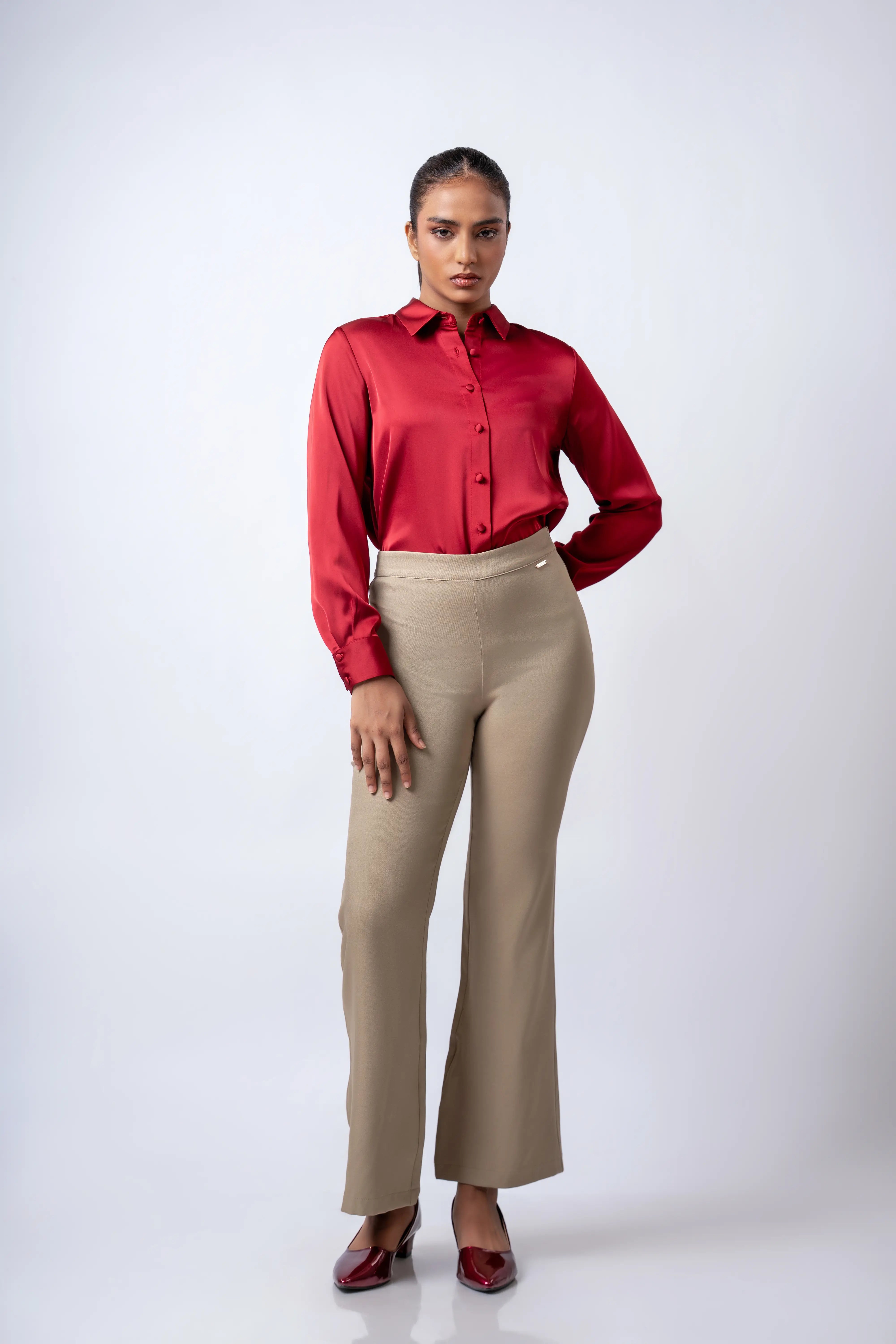 LONG SLEEVE COLLAR SHIRT - 1717