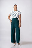 SHORT SLEEVE ROUND NECK TOP - 1660