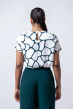 SHORT SLEEVE ROUND NECK TOP - 1660