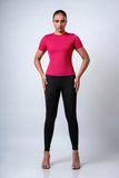 RIBBED FITTED TEE - 1741