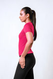 RIBBED FITTED TEE - 1741