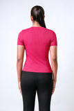 RIBBED FITTED TEE - 1741
