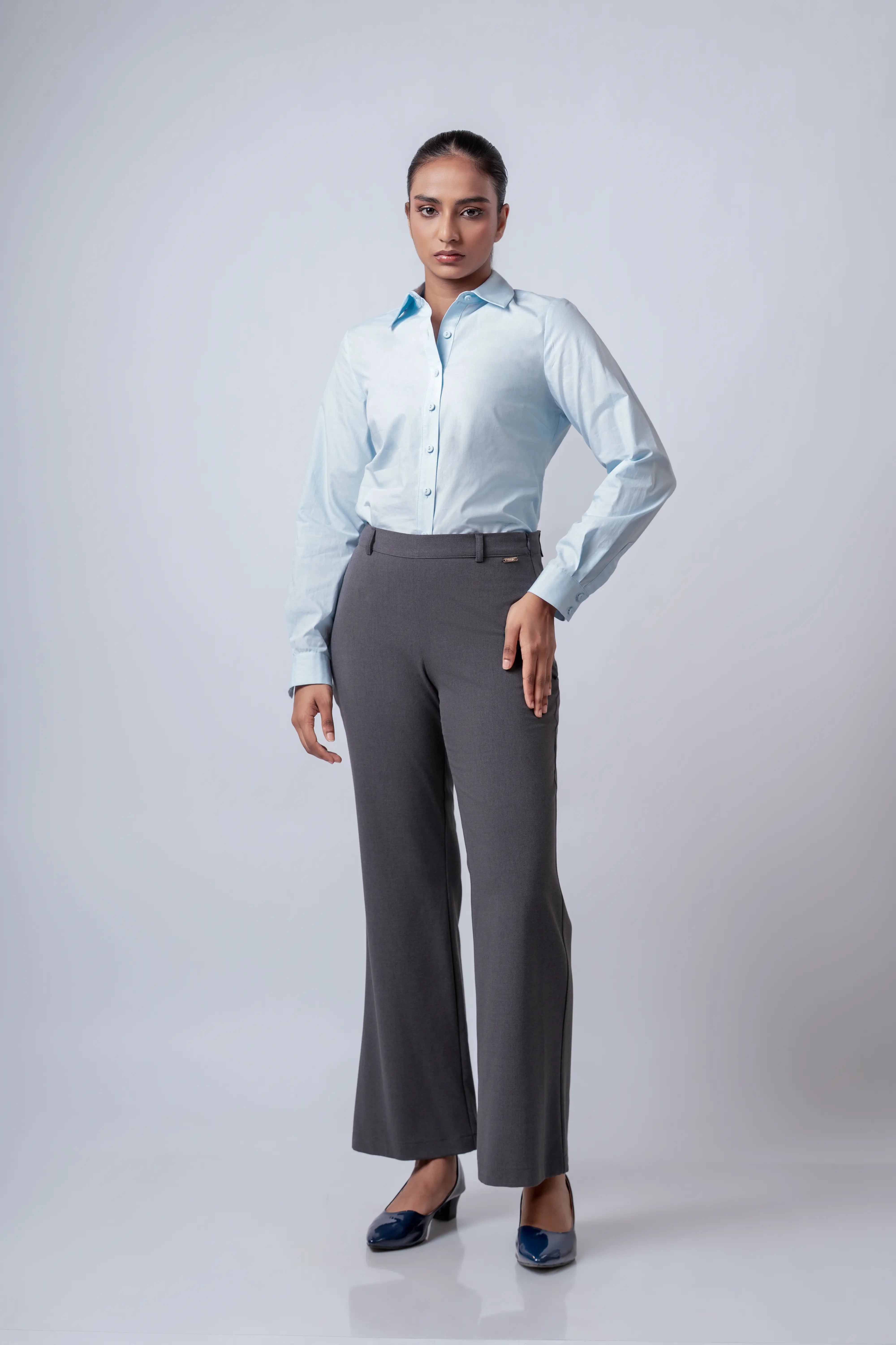 COTTON BLEND CLASSIC FIT SHIRT - 1708