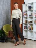 PRINTED LONG SLEEVE COLLAR SHIRT - 1656