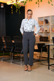 PRINTED LONG SLEEVE COLLAR SHIRT - 1656