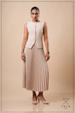 SUNRAY PLEATED MIDI SKIRT - 1774