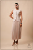 SUNRAY PLEATED MIDI SKIRT - 1774