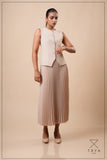 SUNRAY PLEATED MIDI SKIRT - 1774