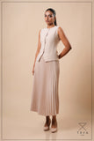 SUNRAY PLEATED MIDI SKIRT - 1774