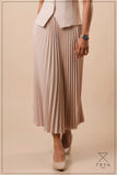 SUNRAY PLEATED MIDI SKIRT - 1774