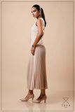 SUNRAY PLEATED MIDI SKIRT - 1774