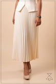 SUNRAY PLEATED MIDI SKIRT - 1774