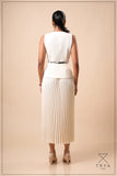 SUNRAY PLEATED MIDI SKIRT - 1774