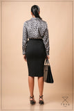 SATIN COLLAR LONG SLEEVE SHIRT- 1768