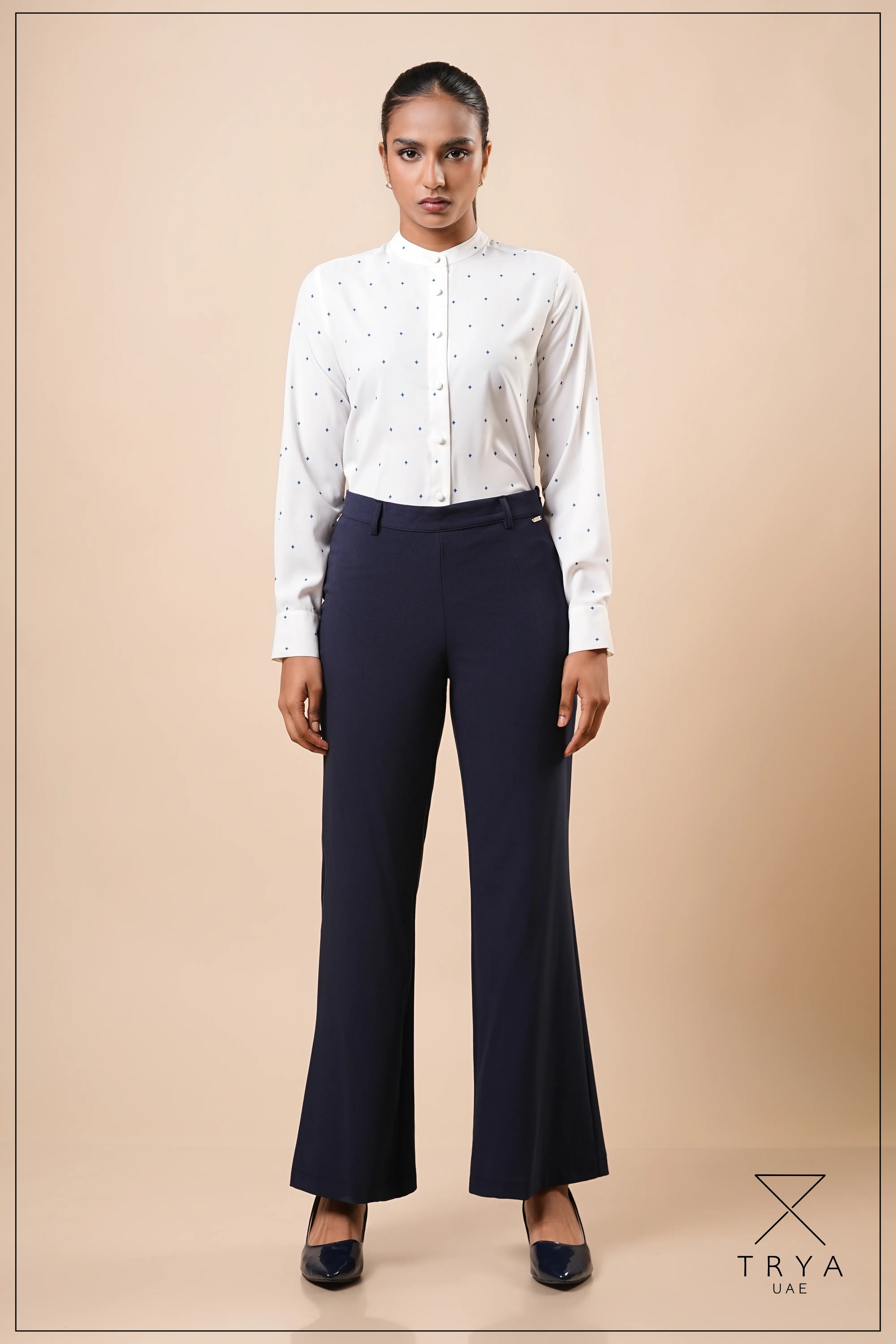 CHINESE COLLAR L/S SHIRT - 1771