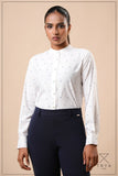 CHINESE COLLAR L/S SHIRT - 1771