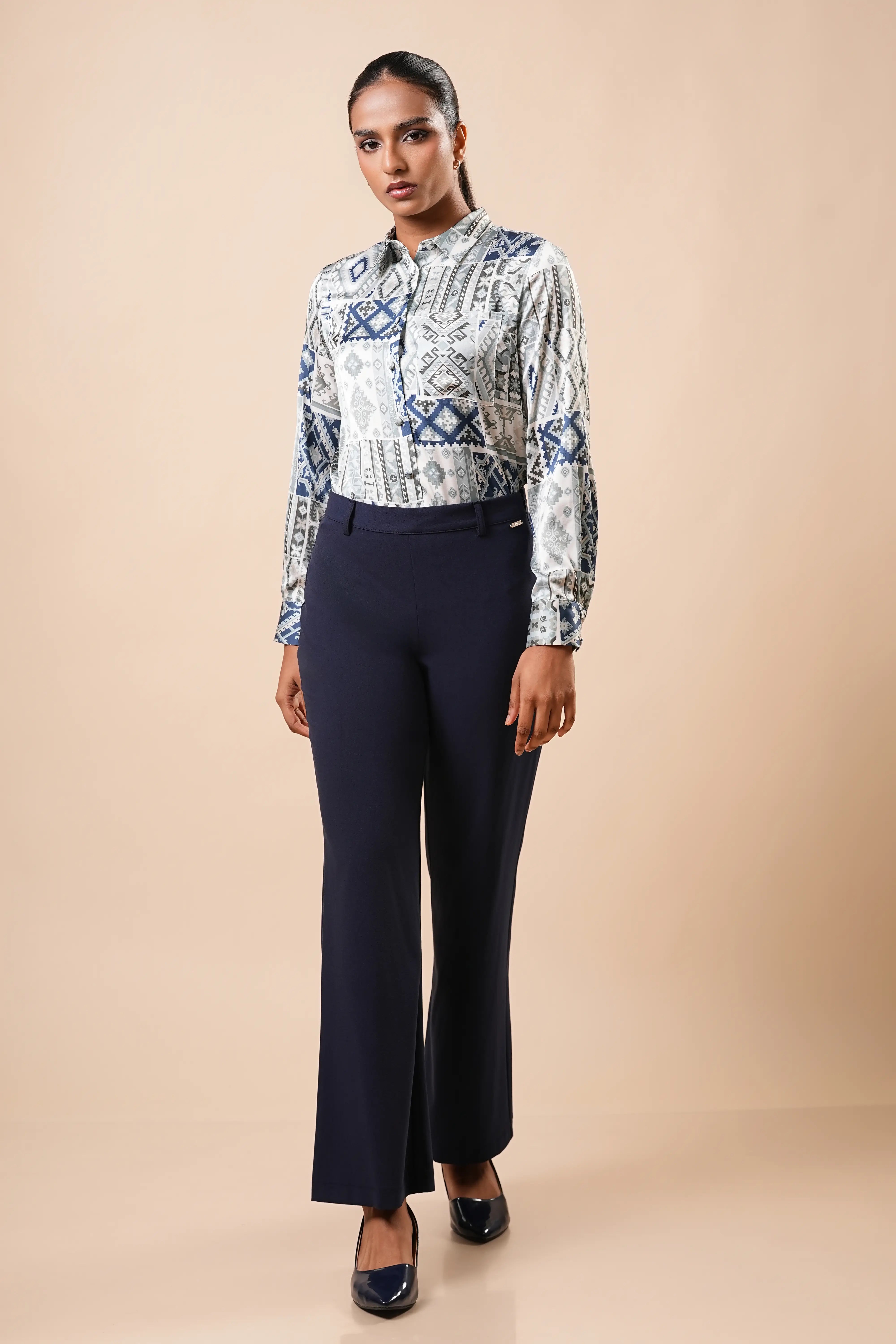 LONG SLEEVE HIGH-LOW SHIRT - 1756